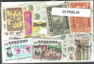 Malaysia Perlis Sammlungen 10 Und 25 Briefmarken Unterschiedliche Entwertet - Bild 1 von 3