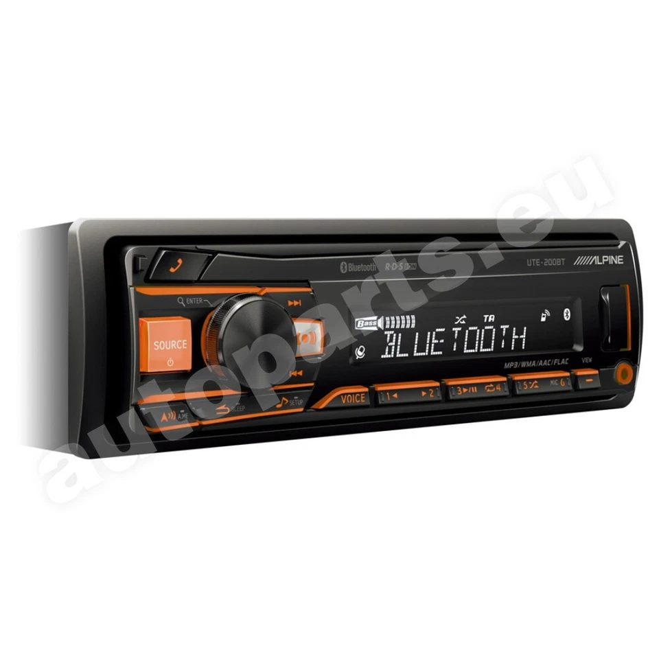 Autoradio Alpine UTE-200BT 1 DIN per Auto Bluetooth con Ingresso USB 4x50W - Immagine 1 di 4