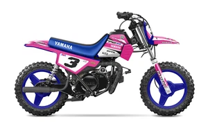 KIT GRÁFICOS YAMAHA PW50 CALCOMANÍAS Años 1990 - 2023 ROSA inc. mini #placas también - Imagen 1 de 3