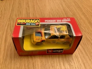 Burago Peugeot 205 Safari gelb Diecast Modellauto 1:43 originalverpackt - wie abgebildet - Bild 1 von 4