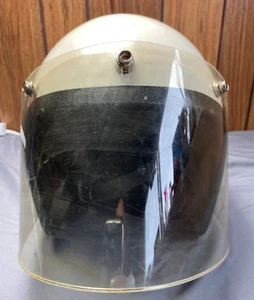 Casco Norcon TW-1 Vintage Talla Mediana DOT Blanco Con Escudo 1978-1979? - Imagen 1 de 22