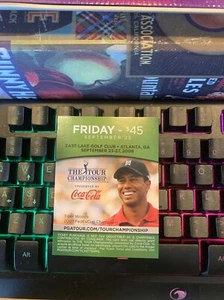 Golf 2009 Tour Championship Ticket Tiger Woods Photo Phil Mickelson Won New - Picture 1 of 3