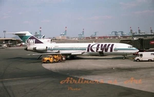Kiwi International Boeing 727-225 N8882Z presso EWR nel 1993 stampa a colori 8"x12" - Foto 1 di 1