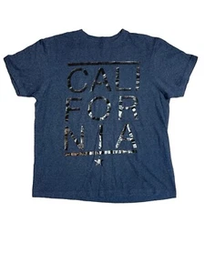 OCEAN CURRENT T Shirt Blue California Stretch Short Sleeve Men Size Large - Picture 1 of 4