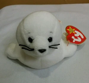 Ty Beanie Baby SEAMORE the SEAL mit Fehlern #4029 Geburtsdatum 12-14-96 Etikett 1993 PVC - Bild 1 von 10