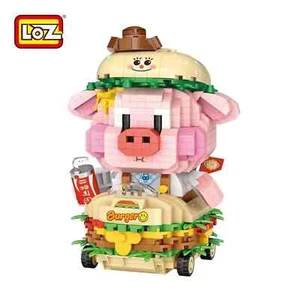 LOZ Micro Bloque de Construcción Cerdo Hamburguesa 8136 Conjunto Bloques de Construcción Juguetes - Imagen 1 de 4
