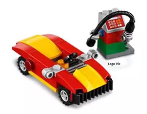 Lego 40277 Brand Store Car And Petrol Pump Voiture complet de 2018 C86 - Picture 1 of 1