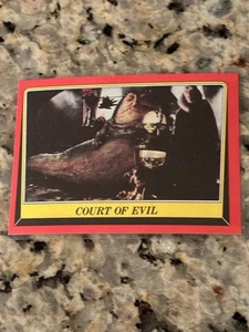 Tarjeta Star Wars Return of the Jedi Court of Evil # 13 Topps 1983 - Imagen 1 de 2