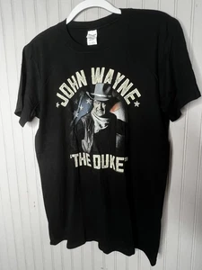 John Wayne Shirt Mens Medium Black The Duke Cowboy Western Graphic Tee Gildan - Picture 1 of 9