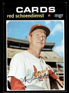 1971 TOPPS RED SCHOENDIENST 239 EX BASEBALL ST. LOUIS CARDINALS - Picture 1 of 2