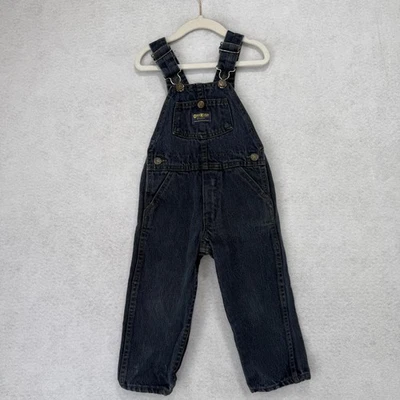Mono de Colección OshKosh B'gosh Niños 3T Azul Denim Hecho en EE. UU. Jeans Clásicos Años 90 Foto 1 de 4
