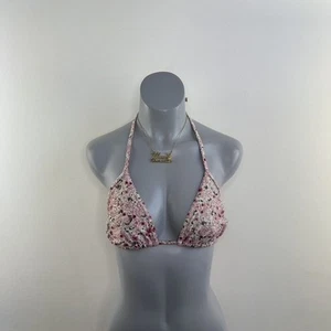 Y2K Vintage Floral Traje De Baño Halter Cuello Top - Imagen 1 de 8