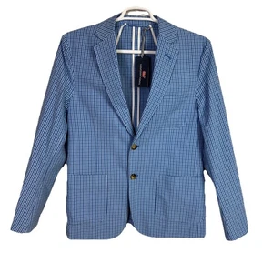 VINEYARD VINES MENS SEERSUCKER SPORT COAT, CORNFLOWER BLUE CHECK, NWT MEDIUM - Picture 1 of 14