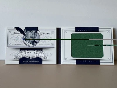 Джейкоби Эллсбери - /99 - 2012 Panini National Treasures - б/у игровая нашивка буклет - Изображение 1 из 2