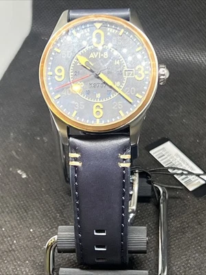AVI-8 Spitfire Smith 42mm Automatic Wristwatch AV-4090-05 Distressed Blue - Image 1 of 4
