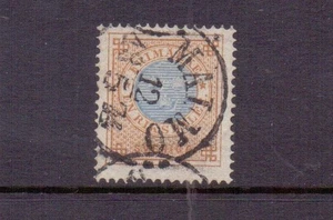 SWEDEN 1872 1r USED MALMO CDS PERF 14 - Imagen 1 de 2