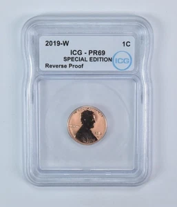 2019-W Lincoln Shield Cent Special Edition Reverse Proof PR69 ICG *5144 - Picture 1 of 5