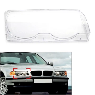 For BMW 7 Series E38 728i 730i 735i 99-01 Right Headlight lamp Clear Lens Cover - Image 1 of 4
