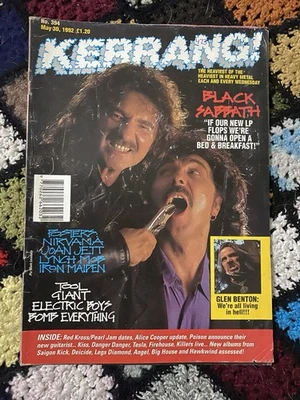 Kerrang! No 394 - May 1992 - Black Sabbath, Nirvana, Tool, Bomb Everything - Image 1 of 2