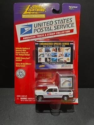 Johnny Lightning United States Postal Service 1996 Dodge Ram 1500 Endangered  - Image 1 of 4