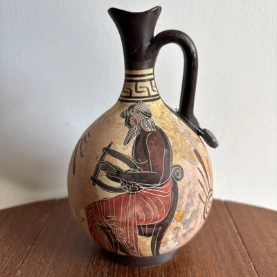 Greek Pottery Urn Lekythos Flask Classic Copy Period 450bc Hand Made - Image 1 of 4