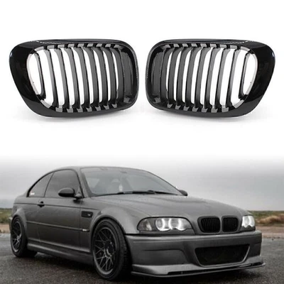 Front Kidney Bumper Grille For BMW 3 Series E46 Coupe/Cabrio 2000-2003 M3 Coupe - Image 1 of 4
