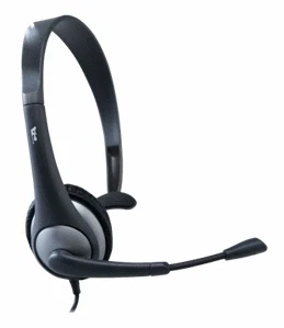 Cyber Acoustics AC-104 Silver/Black Headband Headsets - Image 1 of 1