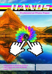 50 Blatt Hands Professional A4 180 g/m² selbstklebendes Glanzpapier - Bild 1 von 1