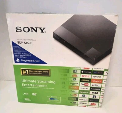 New Sony BDP-S1500 Blu-ray Disc / DVD Player Black - Select PS3 Games - Image 1 of 4