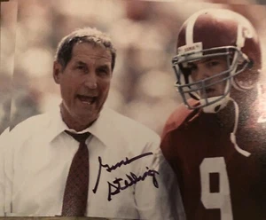 Gene Stallings Autogramm signed Alabama Crimson Tide 8x10 Foto Gdst Holo V - Bild 1 von 1