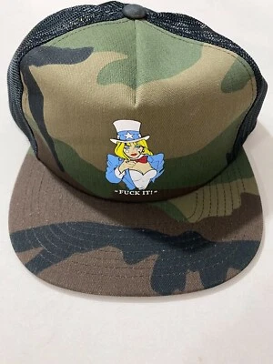 Gorra HUF WORLDWIDE Miss America FU Snapback Verde Como Talla Única Foto 1 de 4