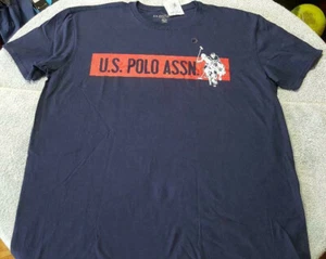 Men's BLUE U.S. POLO ASSN Tee Shirt new COTTON SIZE 2XL - Picture 1 of 3