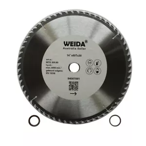 2x 350mm 60T Wood Cutting Disc Circular Saw Blade 14" TCT K3.5 ATB 30/25.4/22.3 - Picture 1 of 4