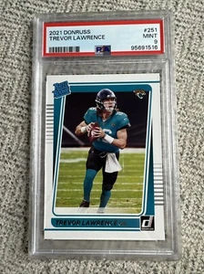 2021 Panini Donruss - Rated Rookie #251 Trevor Lawrence (RC) PSA 9 - Picture 1 of 2