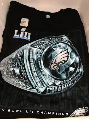 CAMISETA PHILADELPHIA EAGLES SUPER BOWL 52 ANILLO JUVENIL XL (NUEVA) -F10 Foto 1 de 4