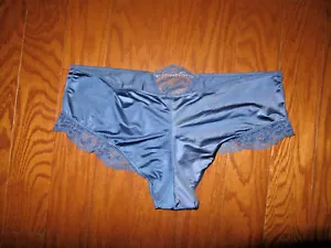 L ❤️BRAGAS VICTORIA'S SECRET ❤️ENCAJE SATINADO❤️MUY SEXY DESCARADO HIPSTER ❤️AZUL NUEVAS CON ETIQUETAS - Imagen 1 de 3