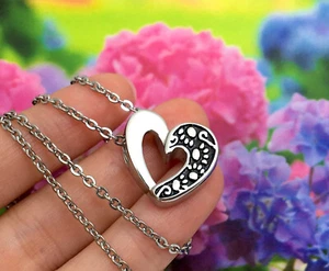 Pet Cremation Necklace Jewelry Pendant Urn for Ash Pawprint on My Heart Dog Cat - Picture 1 of 10