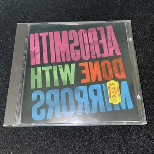 AEROSMITH Done With Mirrors 9 24091-2 Early Press Smooth Sides Made In Japan - Picture 1 of 5