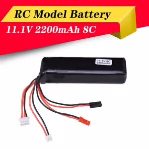 Batería Lipo 11,1V 2200mAh 8C enchufe JST JR Futaba para transmisor de radiocontrol cuadricóptero - Imagen 1 de 9