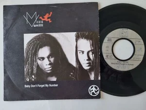 Milli Vanilli - Baby Don't Forget My Number 7'' Vinyl Germany - Picture 1 of 5