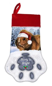 Guinnea Pig Holiday Christmas Stocking - Picture 1 of 23
