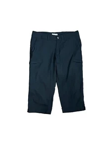 Magellan Womens Capri Pants Size Medium Black Hiking Outdoor Missing Drawstring - Picture 1 of 10