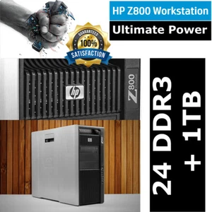 HP Workstation Z800 Xeon X5650 6-Core 2,66 GHz 24GB DDR3 2x500GB SATA DISK NVIDIA - Bild 1 von 8