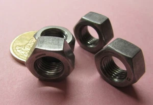 Hex Nut, Grade 5 Steel, RH, 7/16"-20,11/16" W x 3/8" H, 100 Pc - Picture 1 of 11