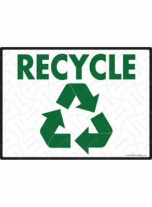 Recycling mit Symbol Aluminium Recycling Schild - 12" x 9" - Bild 1 von 1