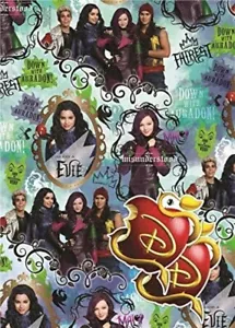 Descendants Gift Wrap 2 x sheets 50cm x 69.5cm Descendants wrapping paper - Picture 1 of 1