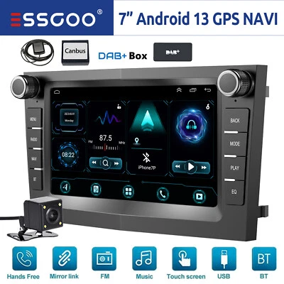 DAB+ Autoradio Android 13 GPS Navi Für Opel Astra H Corsa C D Meriva Zafira A B - Bild 1 von 4