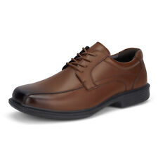 HEEZ Men Square Toe Dress Oxfords Shoes Non-Slip Lace Up Business Casual Shoes 