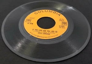 N) Steve Lawrence - Go Away Little Girl - If You Love Her - 45 RPM Vinyl Record - Imagen 1 de 4
