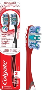 Colgate 360 Optic White Toothbrush Soft Bristles - Advanced Whitening Clean - Picture 1 of 13